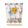 Floral Luxe Ceramic Heart Hanger with 3D Detail