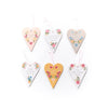 Floral Luxe Ceramic Heart Hanger with 3D Detail