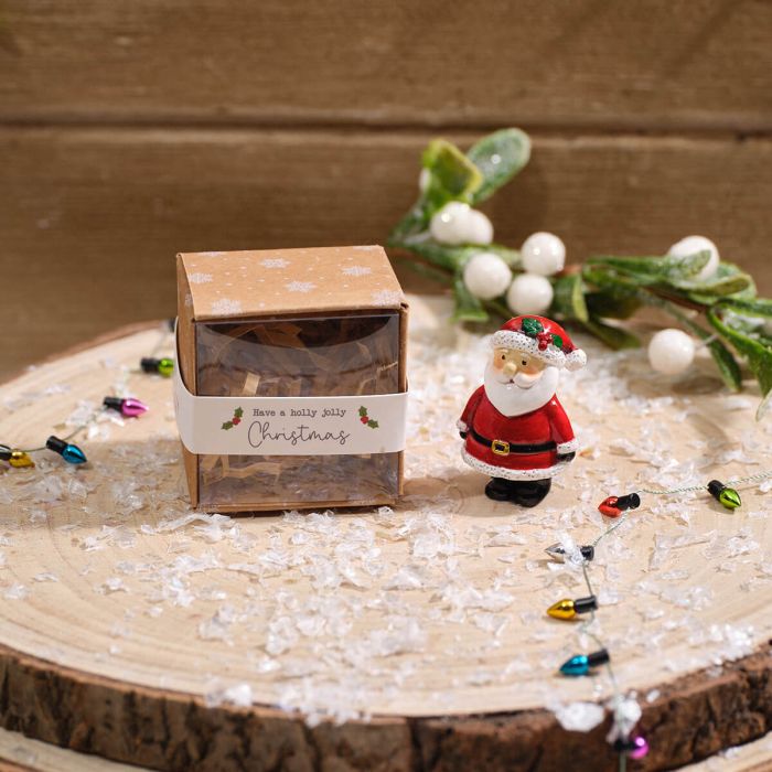 Tiny World Santa Keepsake Ornament in Box