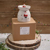Boxed Ceramic 3D Embossed Santa Wax Melt Burner