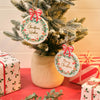 Hollies & Berries Ceramic Bauble Hanger