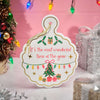 'It's the most wonderful time of the year' Ceramic Scalloped Trivet