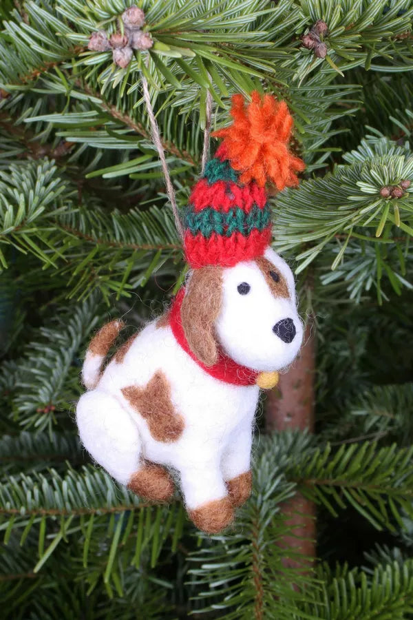 Patch the Puppy Dg Wool Felt Decoration