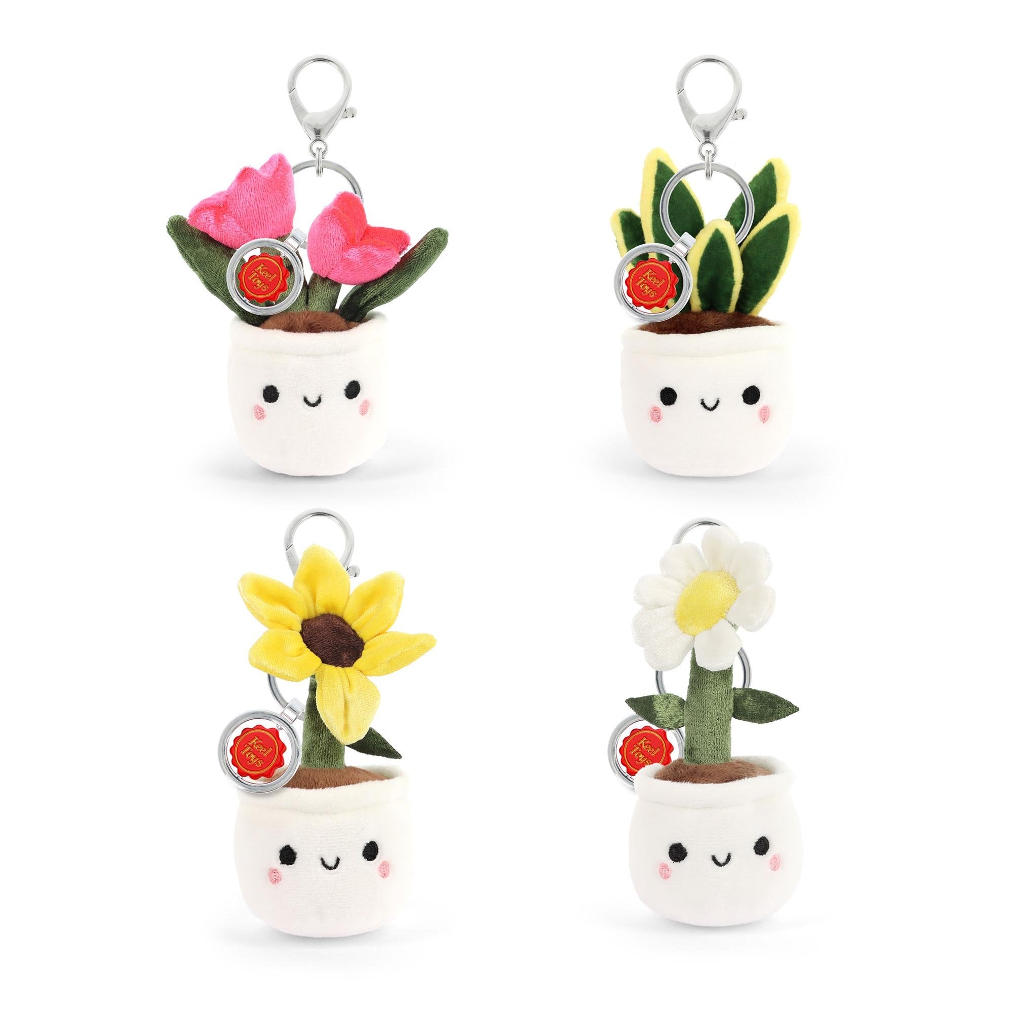 12cm Keel Bag Charms - Flower & Plant Collection