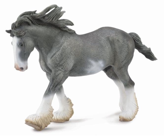 CollectA Clydesdale Stallion - Black Sabino Roan