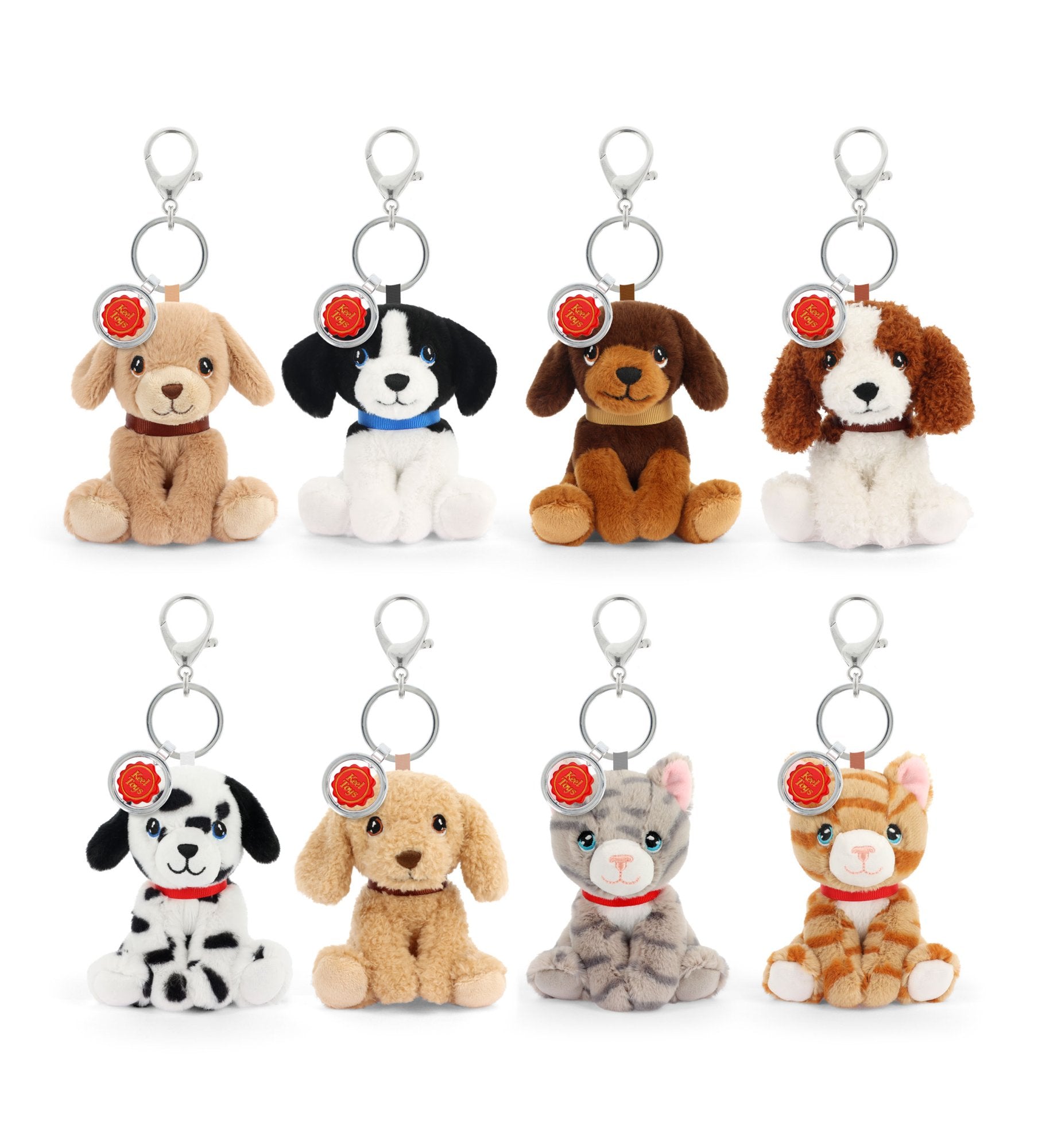 12cm Keel Bag Charms - Dog & Cat Collection