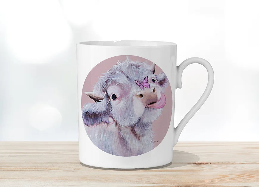 'Fluttering By' Fine Bone China Mug