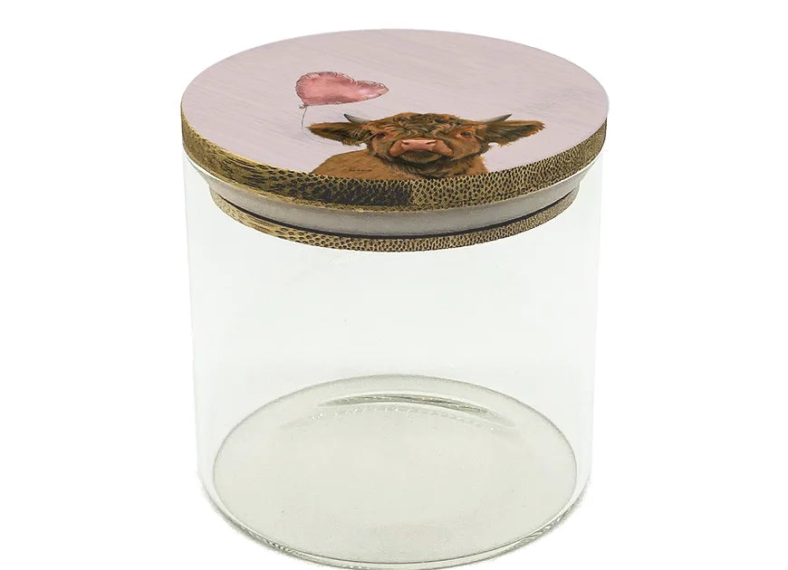 Jan Laird Love Moo Glass Storage Jar