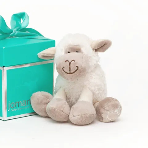 Jomanda Mini White Sitting Sheep Plush in Box