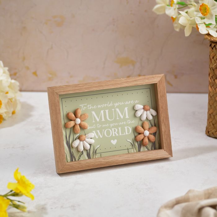 Floral Serenade Mum Framed Plaque