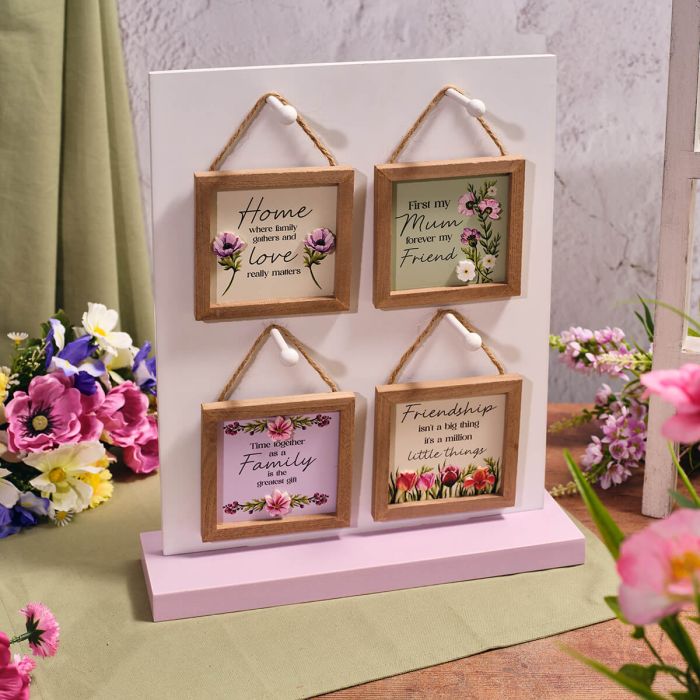 Floral Serenade Framed 3D Flower Hanging Plaque