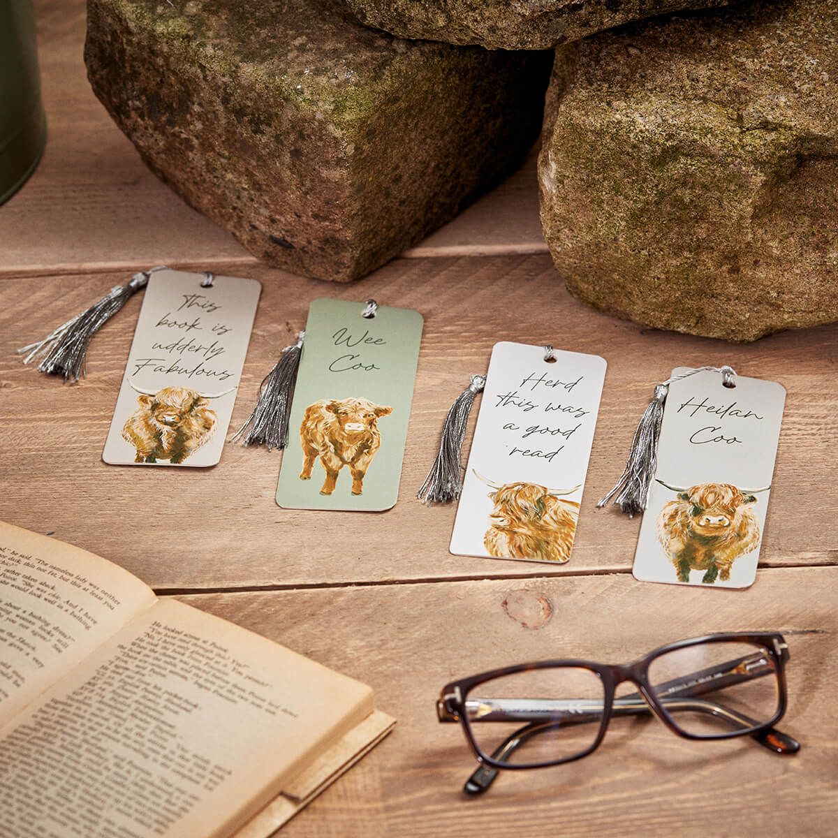 Dougal Highland Cow Card Bookmark