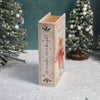 Highland Cow 'Tis the Season' Faux Leather and Wood Book Box