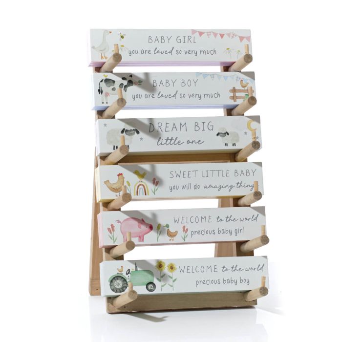 Mini Farm Wood Tabletop Block (6 Assorted)