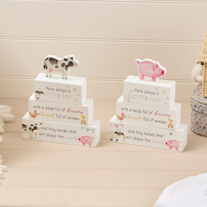 Mini Farm New Baby Stacking Block (2 Assorted)