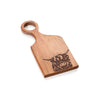Mr & Mrs Acacia Wood Chopping Board Pair with Highland Cow Engraving
