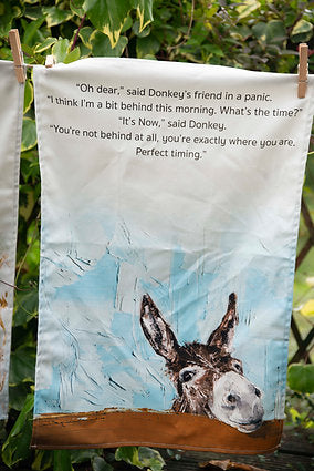 Charlotte Strawbridge Cheeky Donkey Tea Towel