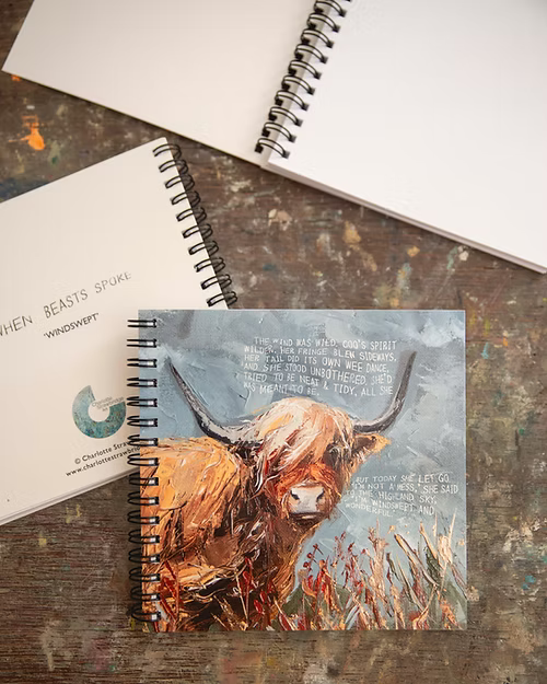 Charlotte Strawbridge Highland Cow Notebook