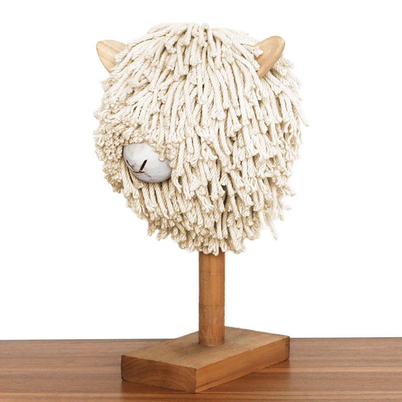 Aquarelle Home 'Baa-rbara' Large Sheep Jute Bleached Head