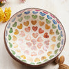 Coconut Shell Bowl With Rainbow Hearts
