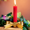 Namaste Gold Bow Candle Holder