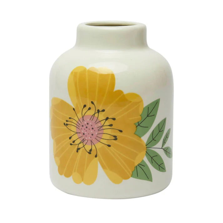 Yellow Rose Bud Vase
