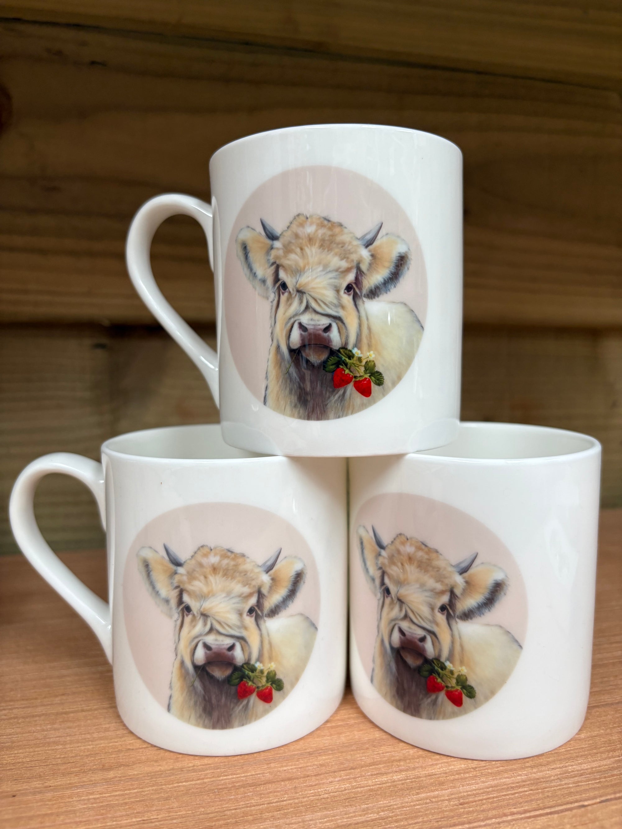 Strawberries & Cream Fine Bone China Mug