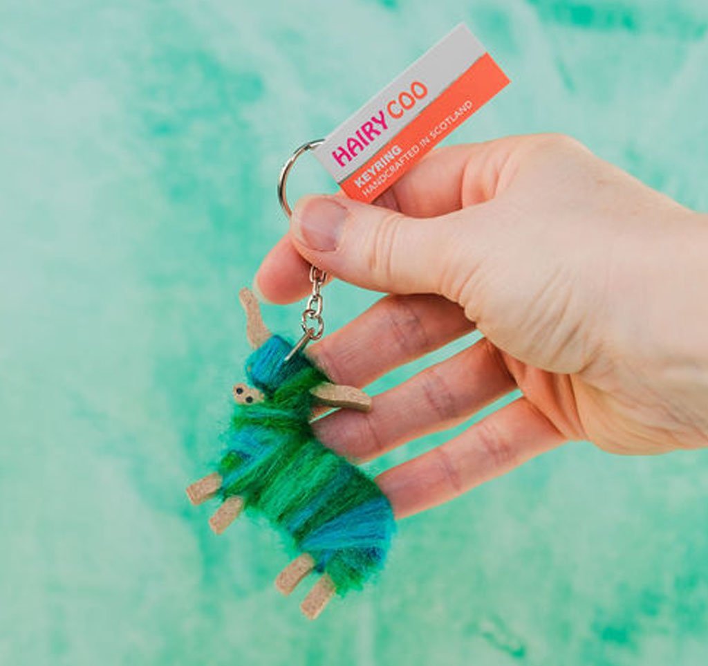 Hairy Coo Keyring