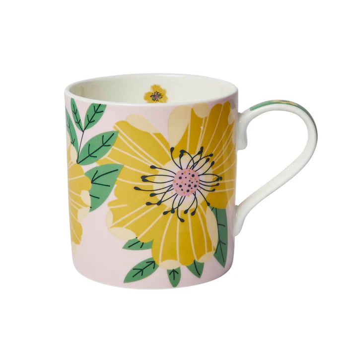 Yellow Rose Fine Bone China Mug