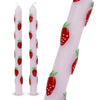 Strawberry Dinner Candles 2PK