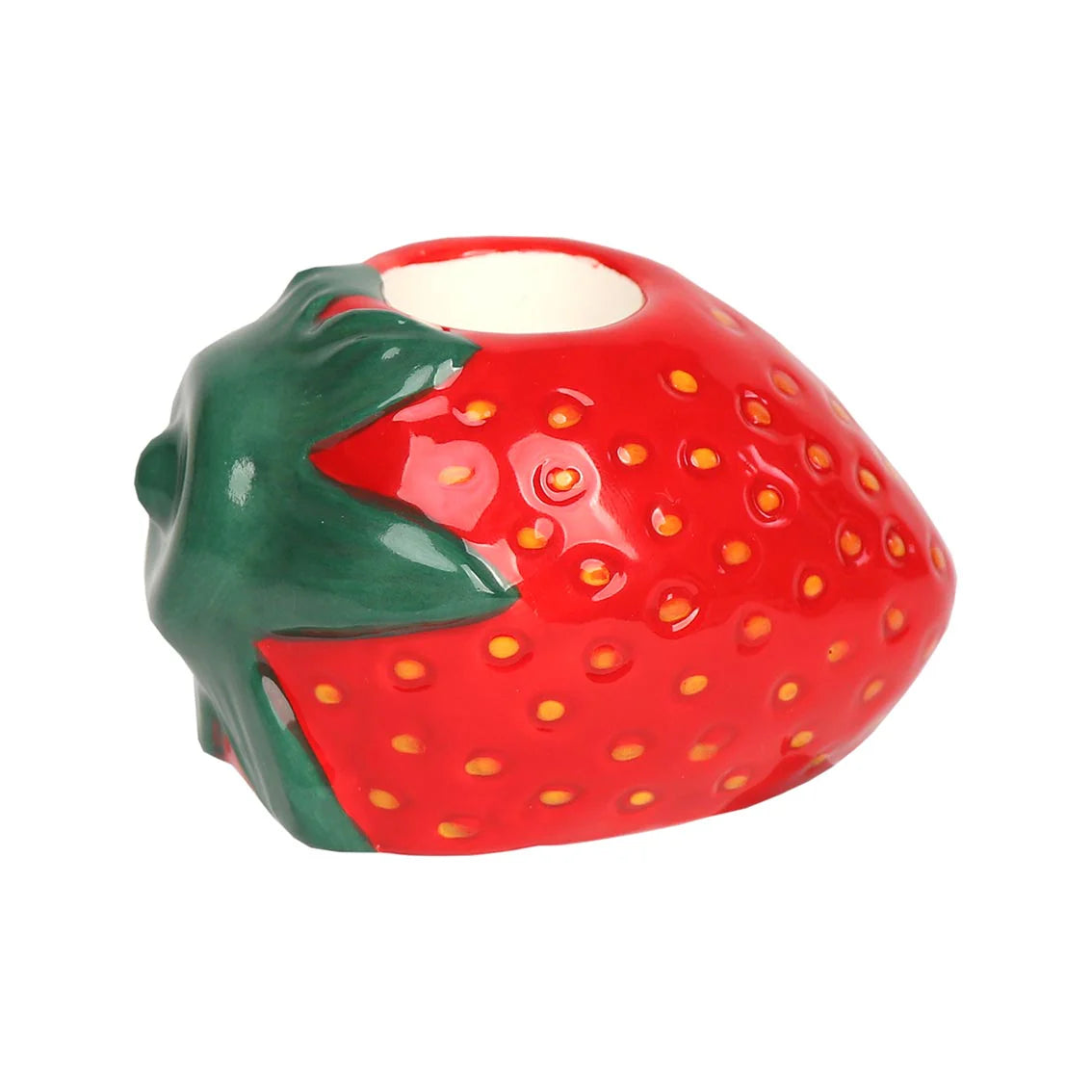 Strawberry Ceramic Handle Holder
