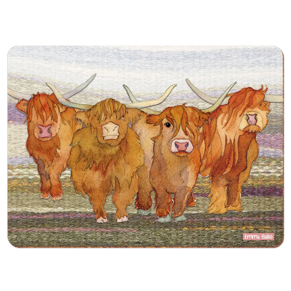 Emma Ball Highland Coos Placemat