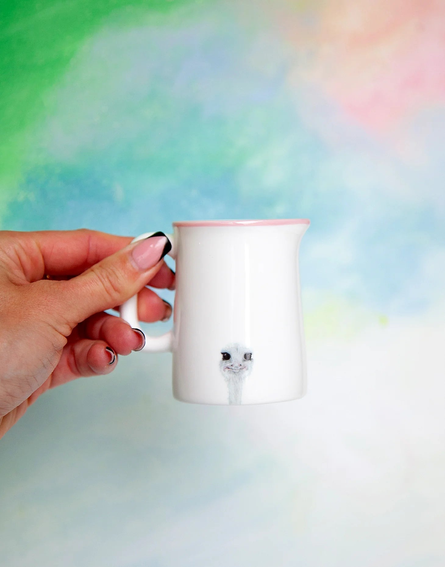 'Camilla the Ostrich' Quarter Pint Jug