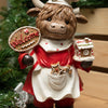 31cm Highland Cow Baker Ornament