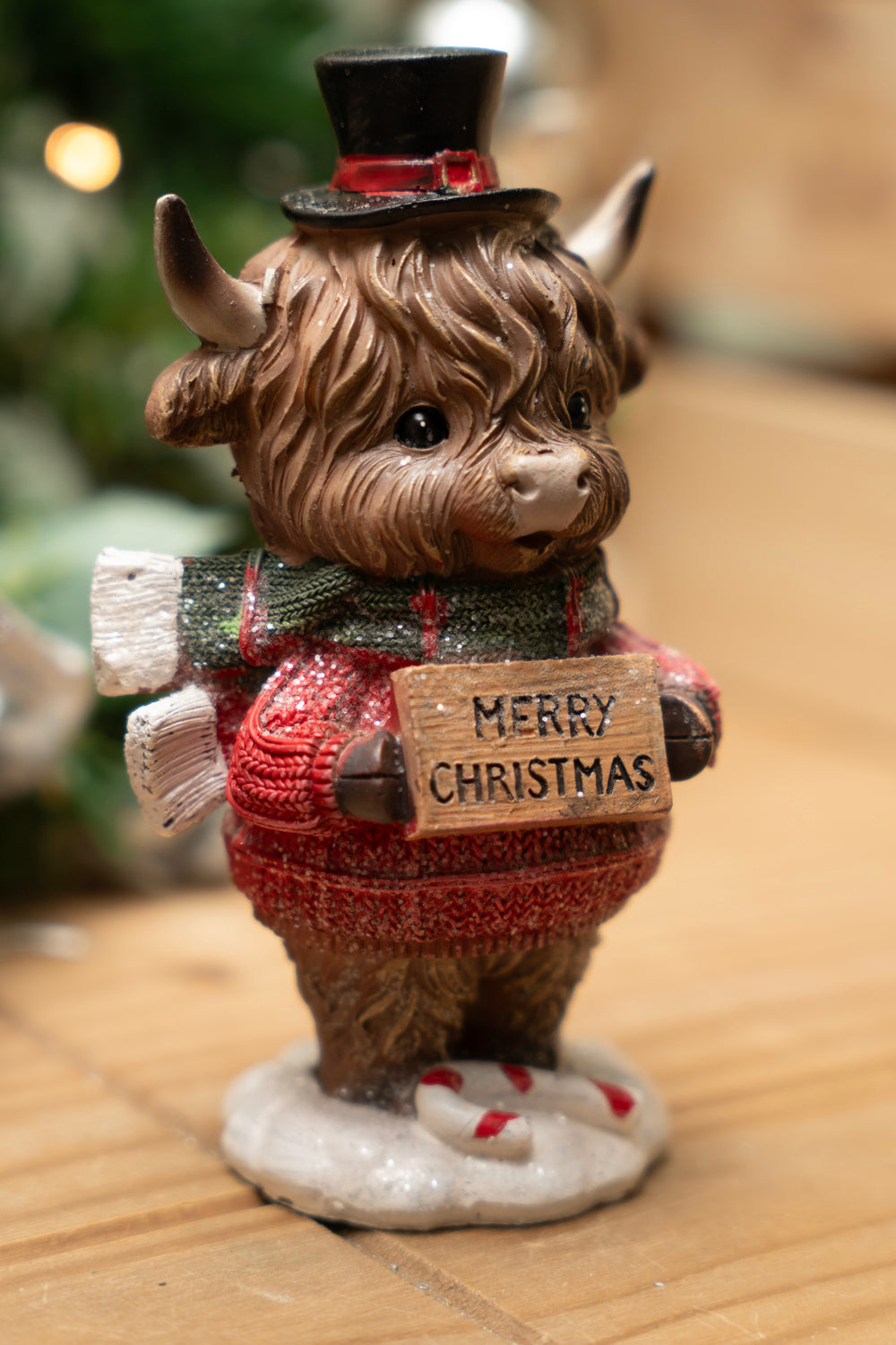 16cm Highland Cow Standing Ornament