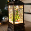 Antique Gold Light Up Glitter Lantern