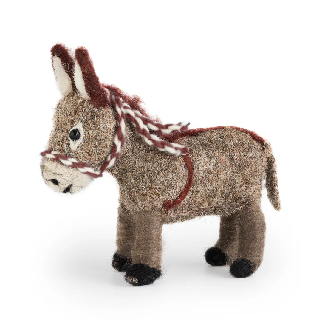 Daisy Donkey Felt Ornament
