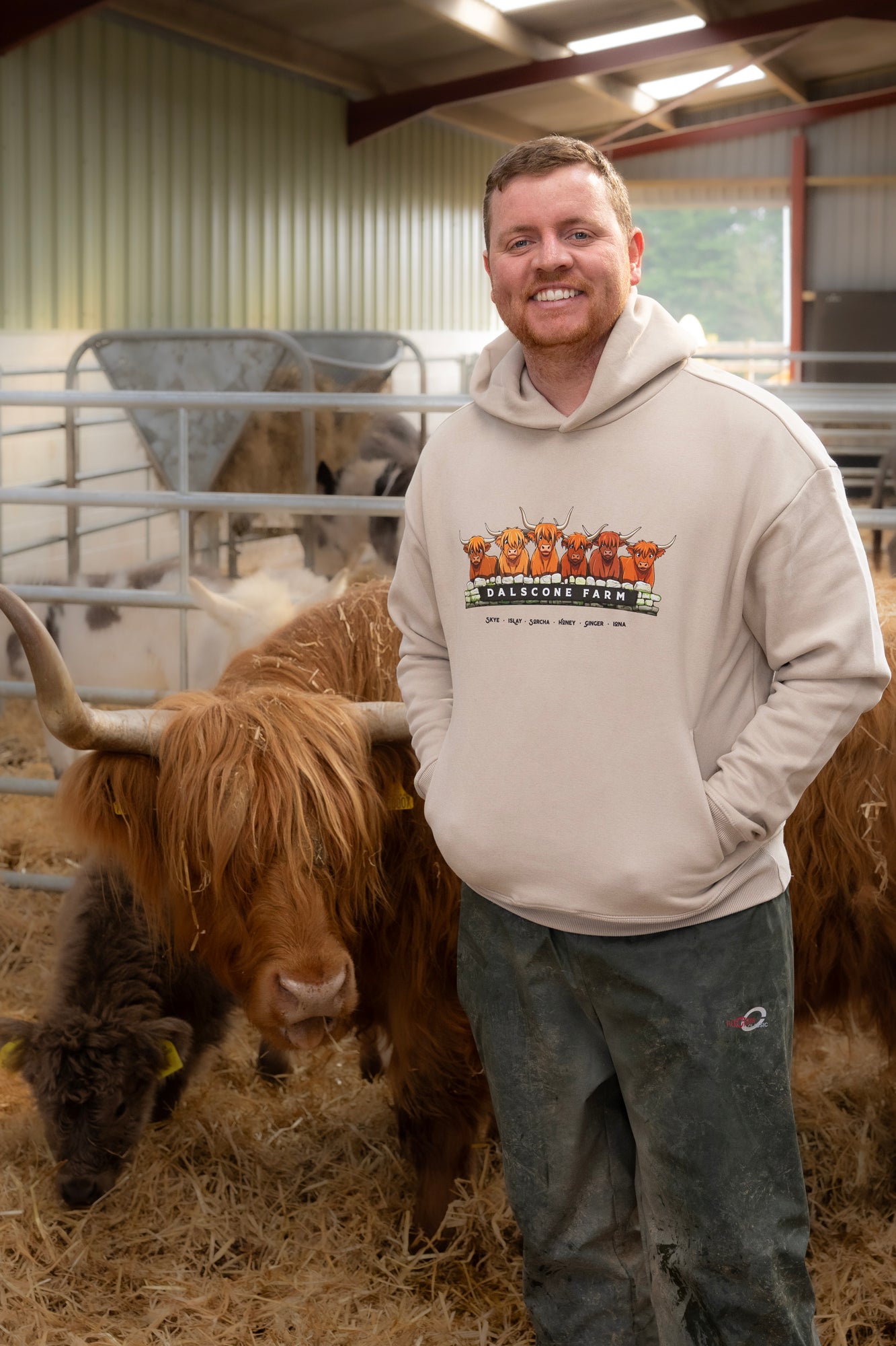 Dalscone Highland Cow Hoodie