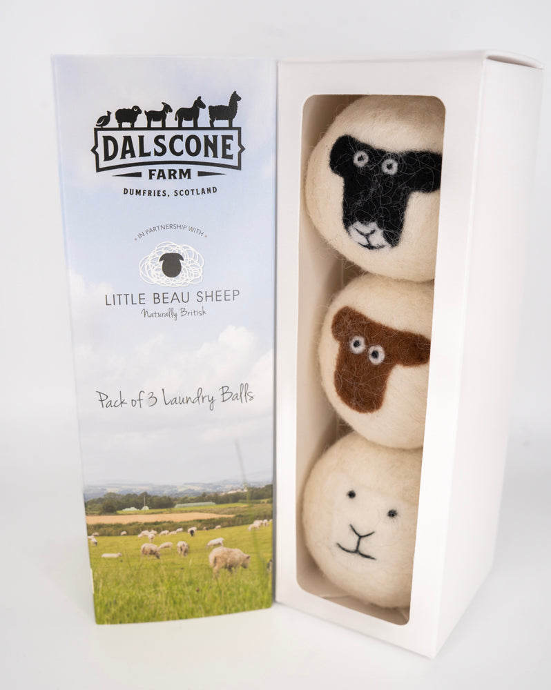 Dalscone Farm X Little Beau Sheep Laundry Ball Trio