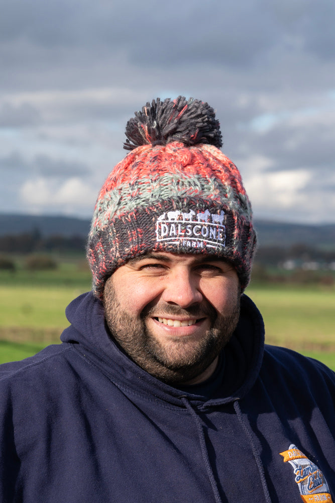 Dalscone Corkscrew Pom Pom Hat