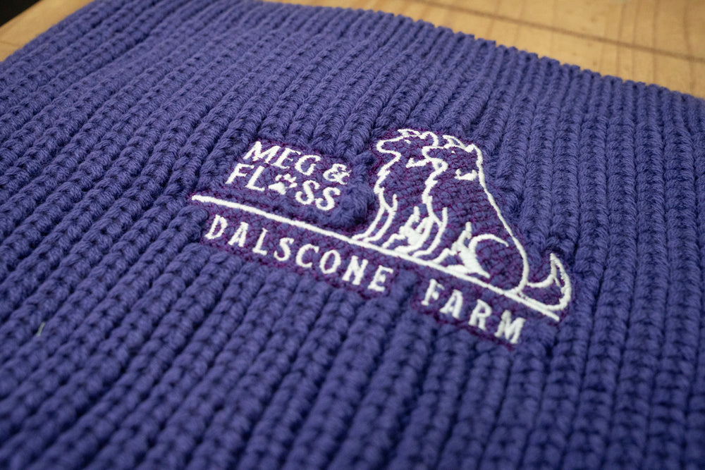 Dalscone Meg & Floss Purple Chunky Knit Snood