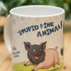 'Stupid Pink Animal' Mug & Coaster Set