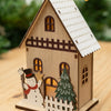 Small Wooden House with LED Lights
