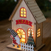 Small Wooden House with LED Lights
