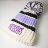 Dalscone Purple Striped Bobble Hat