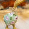 Floral Duck Ornament
