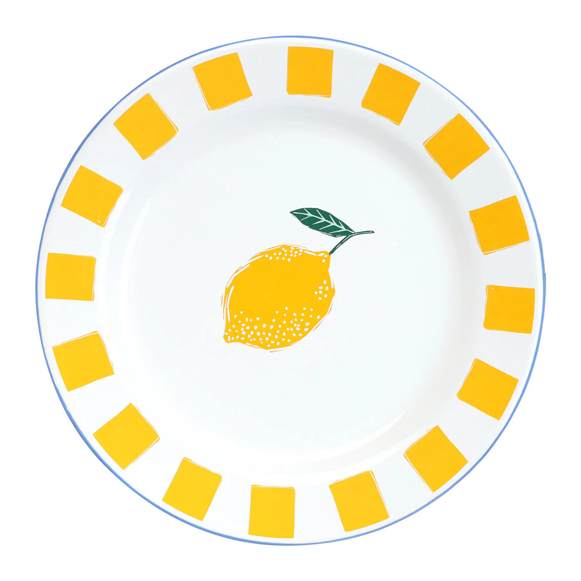 Lemon Enamel Plate