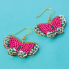 Butterfly Seed Bead Hook Earrings