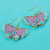 Butterfly Seed Bead Hook Earrings