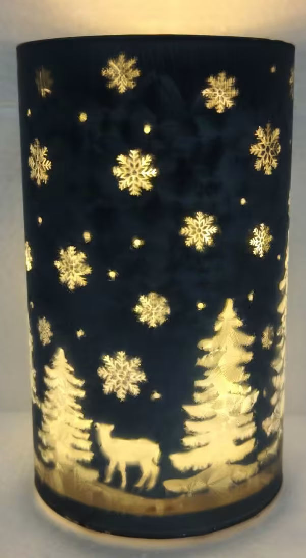 Glass Cylinder - Blue
